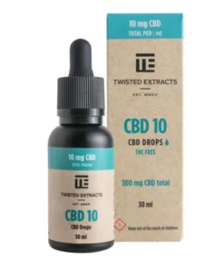 10 CBD oil tincture drops | 300 mg CBD | Twisted Extracts